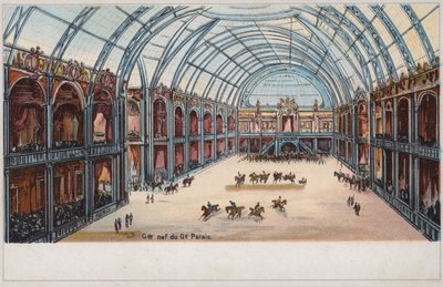 Schiff der Grand Palais, Weltausstellung, Paris von French School