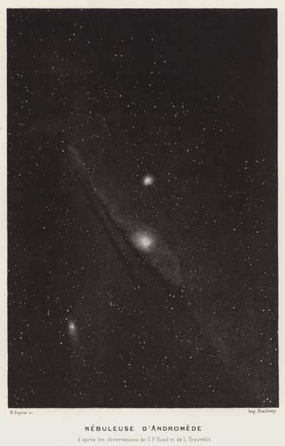 Andromedanebel (Lithografie) von French School