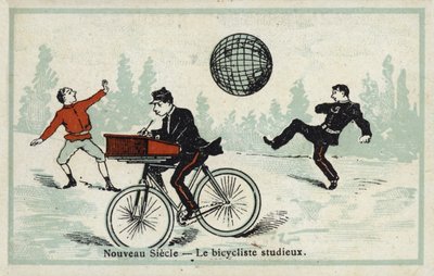 Neues Jahrhundert - der fleißige Radfahrer von French School