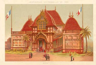 Nizza, Weltausstellung 1889, Paris von French School
