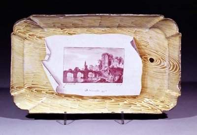 Niderviller-Teller mit Trompe-l