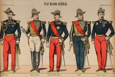 Offiziere des französischen Generalstabs von French School