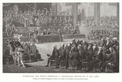 Eröffnung der Generalstände, Versailles, 5. Mai 1789 von French School