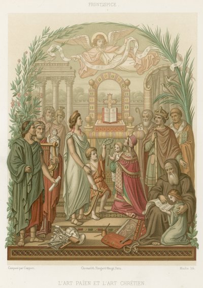 Heidnische Kunst und christliche Kunst von French School