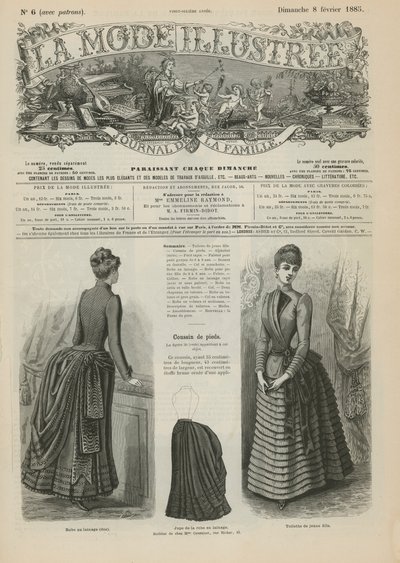 Seite aus La Mode Illustrée von French School
