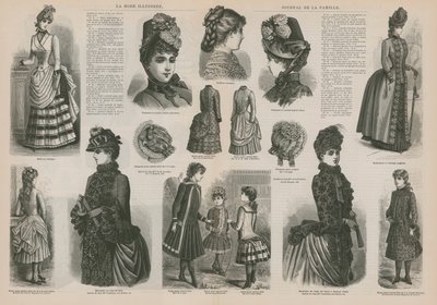 Seite aus La Mode Illustrée von French School