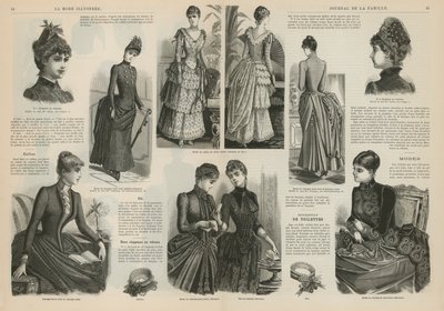Seite aus La Mode Illustrée von French School