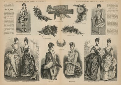 Seite aus La Mode Illustrée von French School