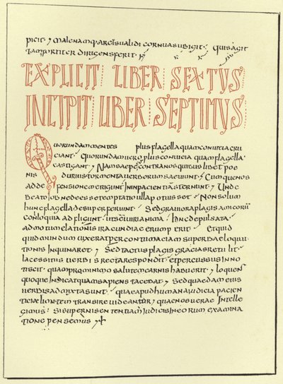 Seite eines Kommentars von St. Gregor von French School