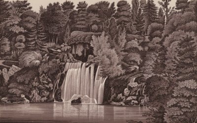 Paris: Cascade du Bois de Boulogne von French School