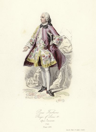 Pariser Mode, Regierungszeit von Ludwig XV. von French School