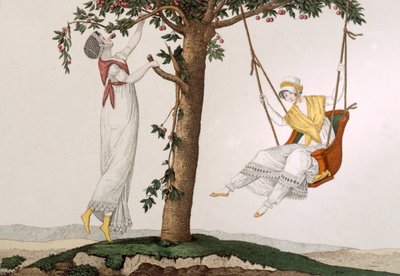 Pariser Damen in Montmorency, Tafel 41 aus Le Bon Genre, ca. 1810 von French School