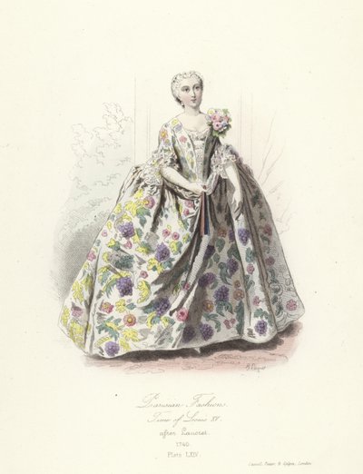 Pariser Mode, Zeit von Ludwig XV. von French School