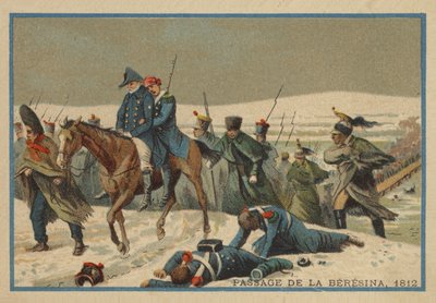 Übergang über die Beresina im Jahr 1812 von French School