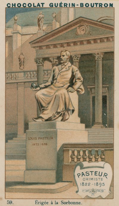 Pasteur, Chemiker, 1822-1895, errichtet an der Sorbonne von French School