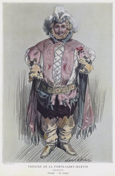 Paul Clerget in der Titelrolle in Falstaff von French School