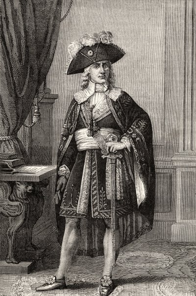 Paul Francois Jean Nicolas Comte de Barras (1755-1829), aus "Histoire de la Revolution Francaise" von Louis Blanc von French School