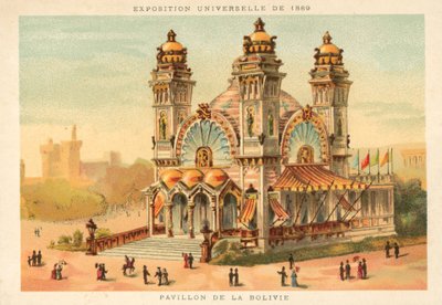 Pavillon von Bolivien, Weltausstellung 1889, Paris von French School