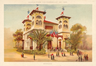 Pavillon von Monaco, Weltausstellung 1889, Paris von French School