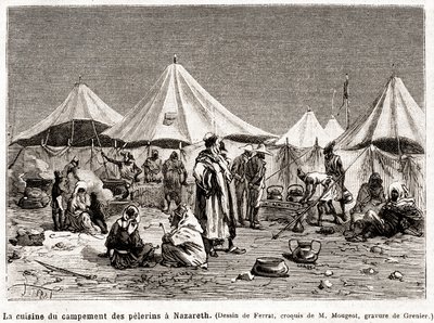 Bußwallfahrt zu den heiligen Stätten vom 25. April bis 8. Juni 1882 (Gravur) von French School