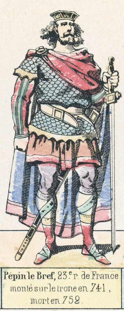 Pippin der Jüngere, 23. König von Frankreich, bestieg den Thron 741, gestorben 752 von French School