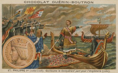 Philipp I., König von Frankreich: Wilhelm der Eroberer auf dem Weg nach England, 1060 von French School
