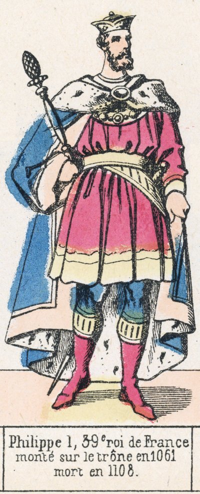 Philipp I., 39. König von Frankreich, bestieg den Thron 1061, gestorben 1108 von French School