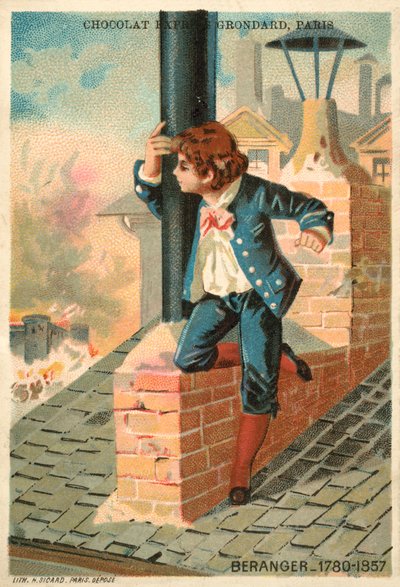 Pierre-Jean de Beranger, französischer Dichter und Liedermacher von French School