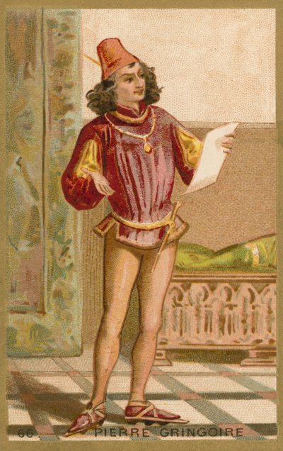 Pierre Gringoire, französischer Dichter und Dramatiker von French School