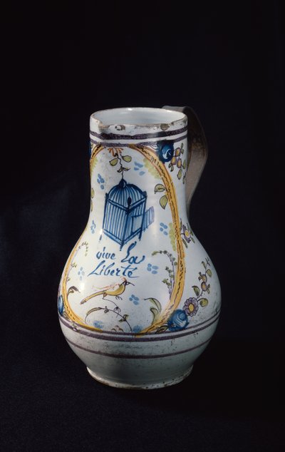 Krug mit der Inschrift Vive la Liberte, 1789 von French School