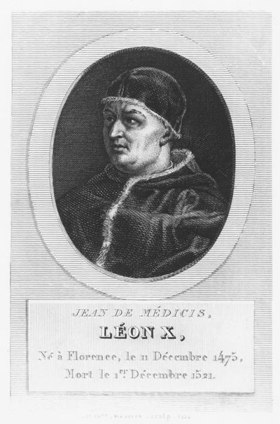 Papst Leo X., Giovanni di Lorenzo de Medici von French School