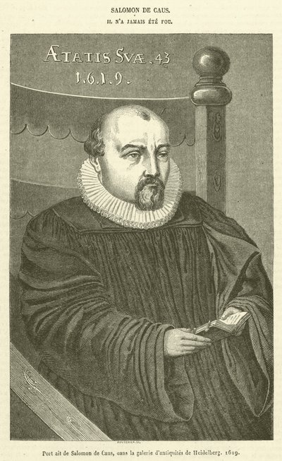 Porträt von Salomon de Caus, in der Galerie der Antiquitäten von Heidelberg von French School
