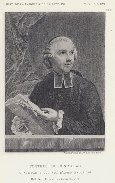 Portrait De Condillac von French School