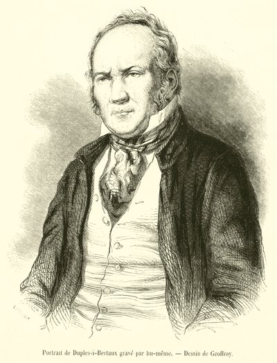 Porträt von Duplessi-Bertaux (Gravur) von French School