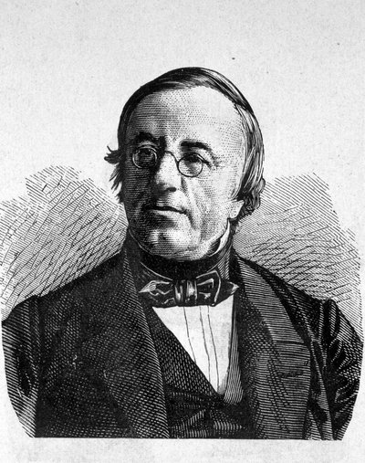 Porträt von A. de la Rive (1801 - 1873), Schweizer Physiker - im „Album der Wissenschaft; berühmte Wissenschaftler; Große Entdeckungen“ 1896 von French School