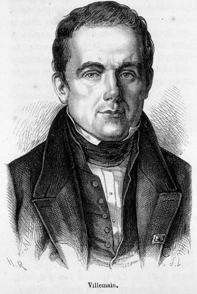 Porträt von Abel Francois Villemain, französischer Professor und Politiker (1790-1867) von French School