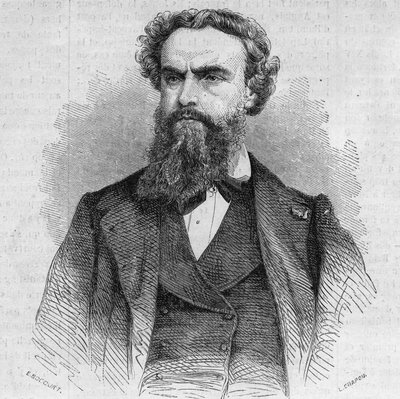 Porträt von Alexandre Cabanel (1823-1899), französischer Maler. Gravur in „Le Monde Illustré“ Nr. 338 vom 3. Oktober von French School