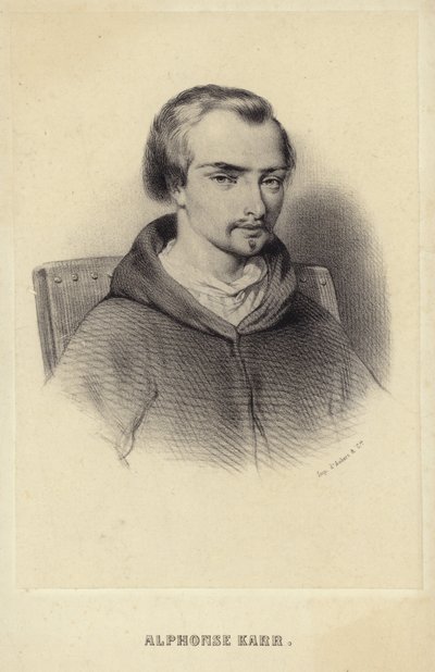 Porträt von Alphonse Karr von French School