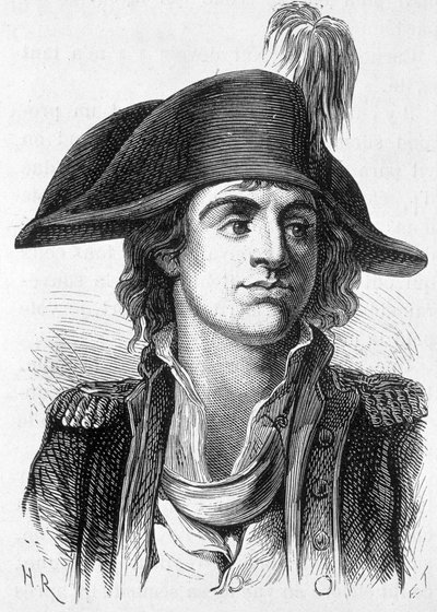 Porträt von Antoine Joseph Santerre (1752-1809), französischer Politiker - in „Die Geschichte Frankreichs“ von Henri Martin von French School