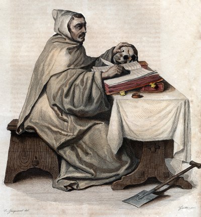 Porträt von Armand Jean le Bouthillier de Rance (1626-1700), französischer Abt und Gründer der Trappisten-Zisterzienser von French School