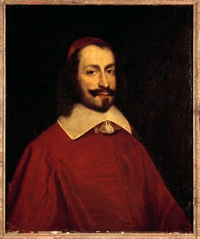Porträt von Kardinal Jules Mazarin (1602-1661) von French School