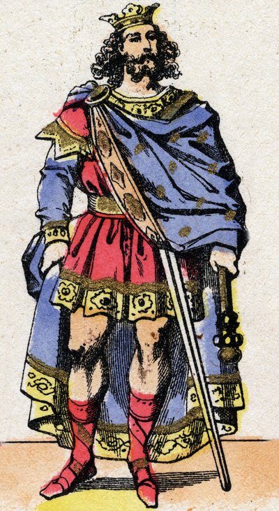 Porträt von Charibert, König der Franken von French School