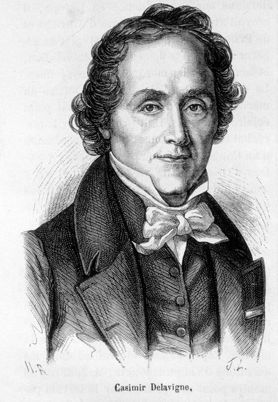 Porträt von Casimir Delavigne, französischer Dichter und Dramatiker (1793-1843) von French School