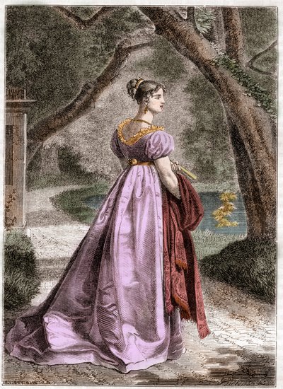 Porträt von Catherine von Württemberg (1783-1835) Königin von Westphalen - Porträt von Catherine von Württemberg, Ehefrau von Jerome Bonaparte, Königin von Westphalen (1783-1835) - in „Histoire de l