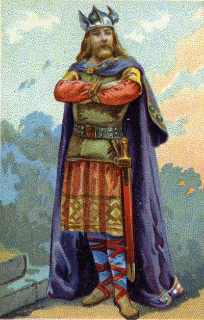 Porträt von Childebert I., König der Franken von 511 bis 558 von French School