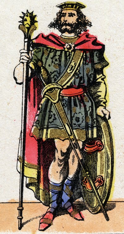 Porträt von Chlothar I., König der Franken von 511 bis 561. von French School