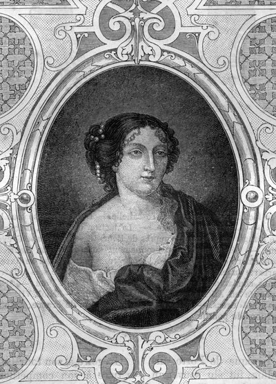 Porträt von Kunigunde (975-1039), Kaiserin des Westens - Gravur in „Histoire des papes-rois-reines-et-empereurs à travers les siècles“ von Maurice Lachatre von French School