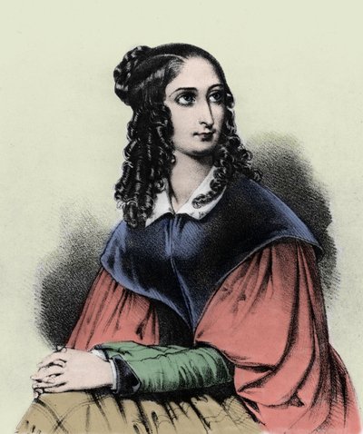 Porträt von Flora Tristan, Gauguins Großmutter, 1839 von French School