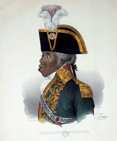 Porträt von François Dominique Toussaint, genannt „Toussaint-Louverture“ von French School