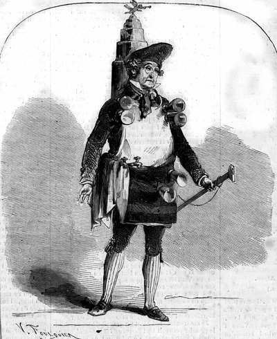 Porträt von Frederick Lemaitre (1800-1876), französischer Komiker in „Le Marchand de coco“ von Adolphe d